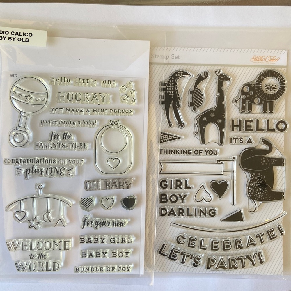 Two Studio Calico 4x6 stamp sets
